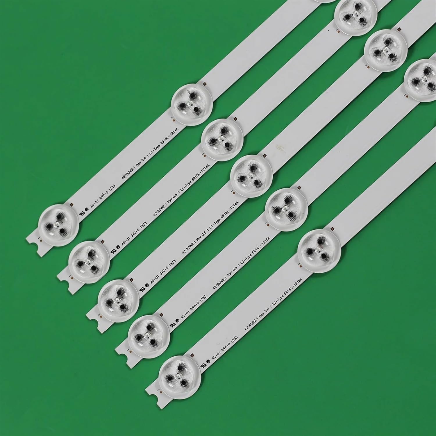 LED Strip Fit for LC420DUE 42LN5400 42LA6200 6916L-1385A 6916L-1386A 6916L-1387A 6916L-1388A 10 PCS R1 L1 R2 L2 42LN610S