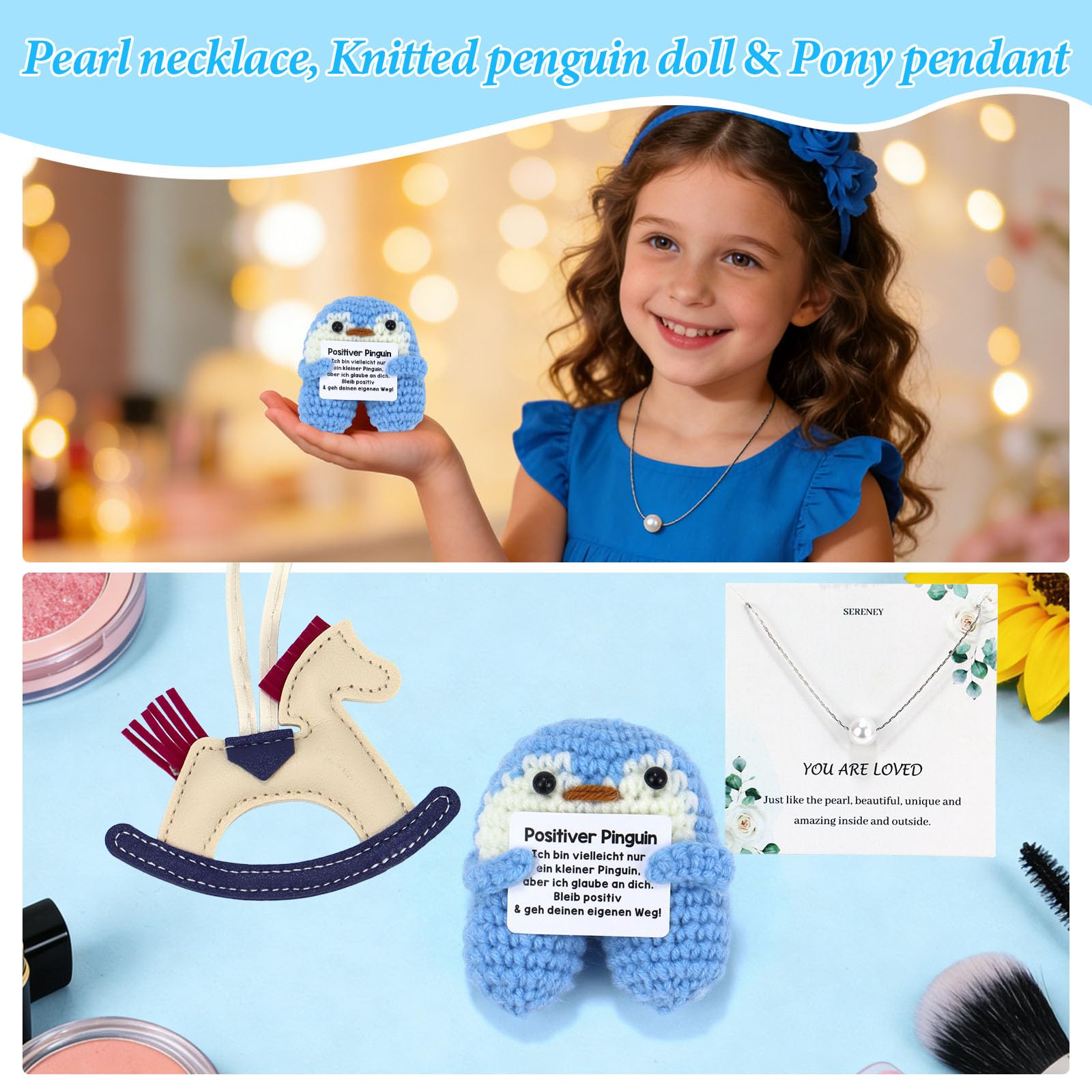 Regalo per Ragazza di 9, 10, 11, 12, 13, 14, 15 Anni, Set Regalo di Compleanno o Natale per la Migliore Amica o Donna, Include tazza con coperchio, pennelli, beauty case, collana