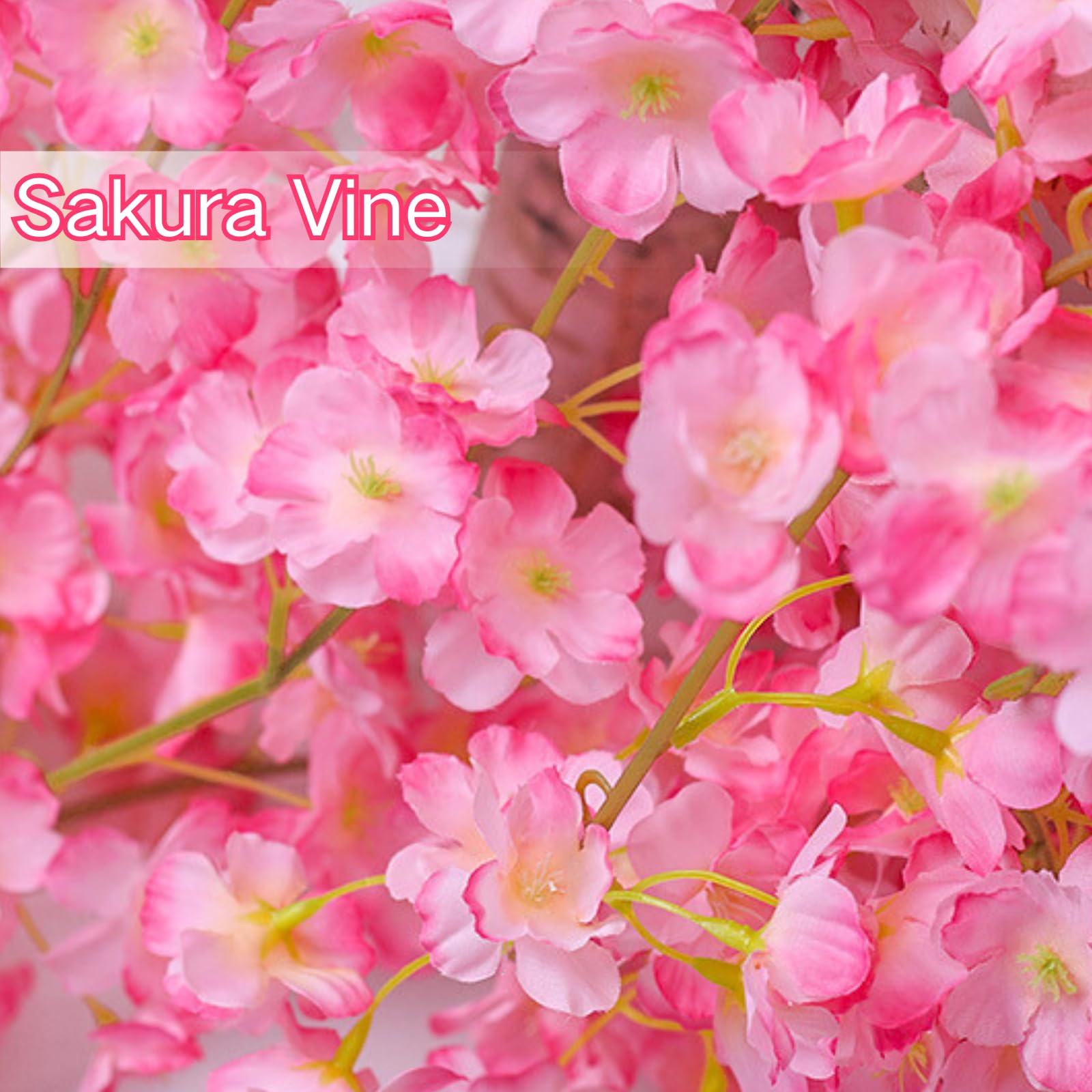 Amazon.com: ASTRYAS 2Packs Artificial Cherry Blossom Flower Vines