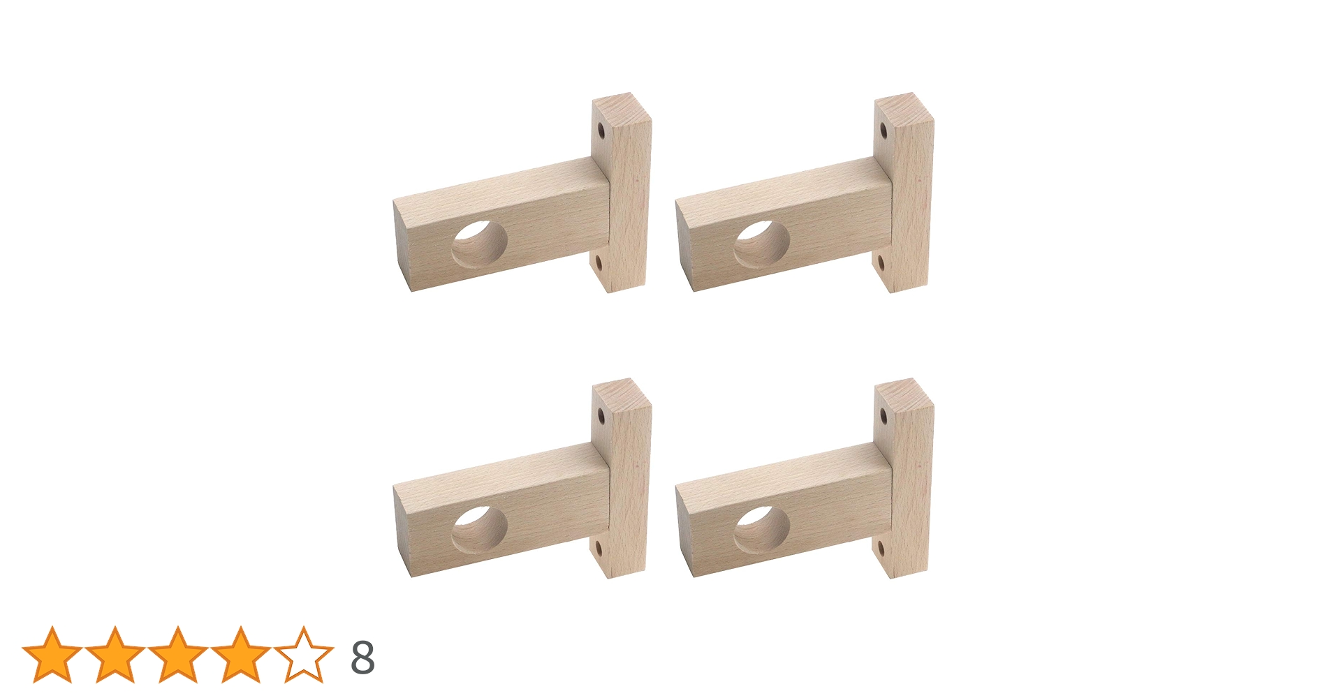 ウッドポール210㎝ボルト固定式ブラスパイプ仕様3本継2本1セット全体飾