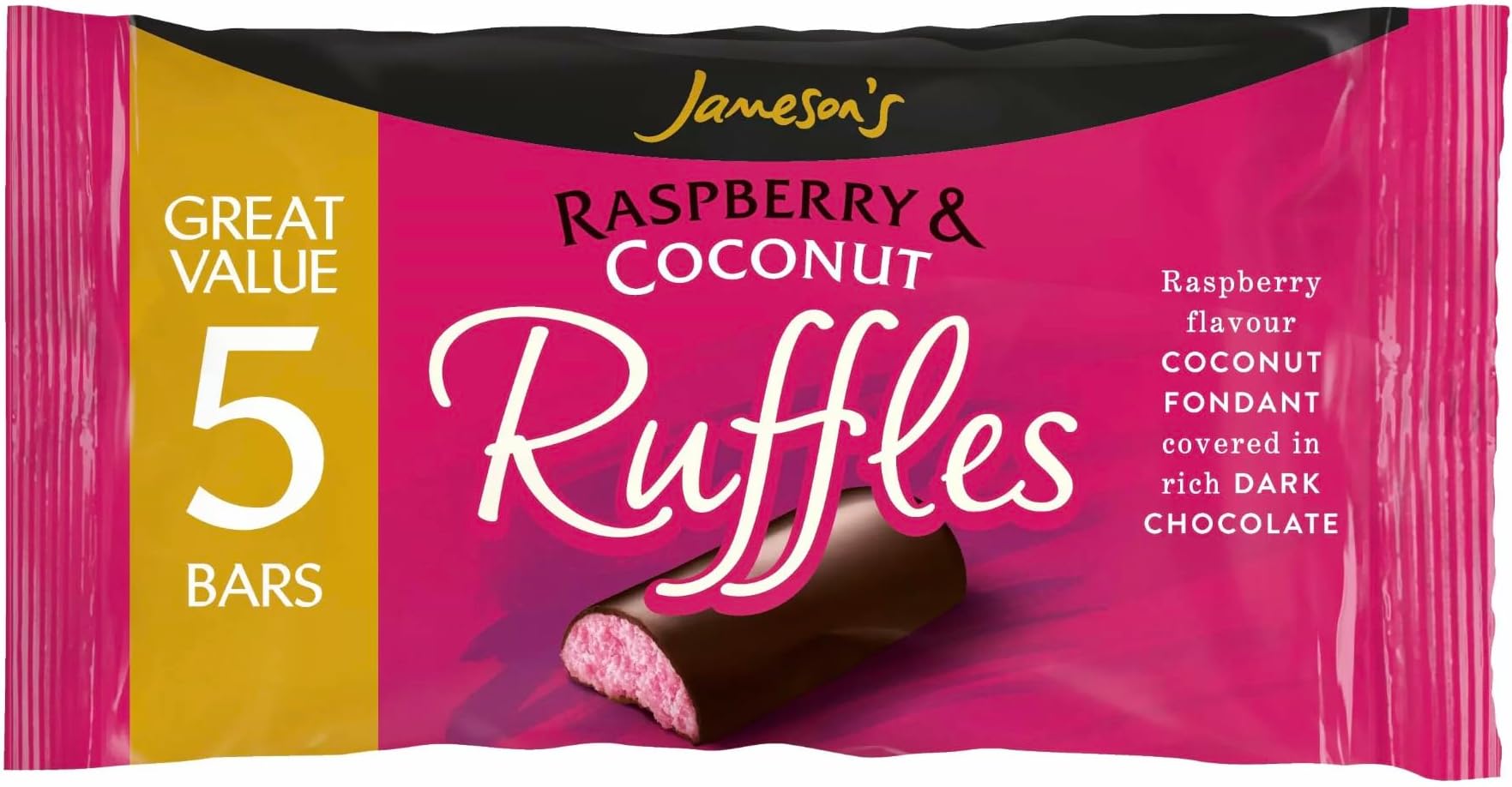 Raspberry & Coconut Ruffles 26g 5 Bars