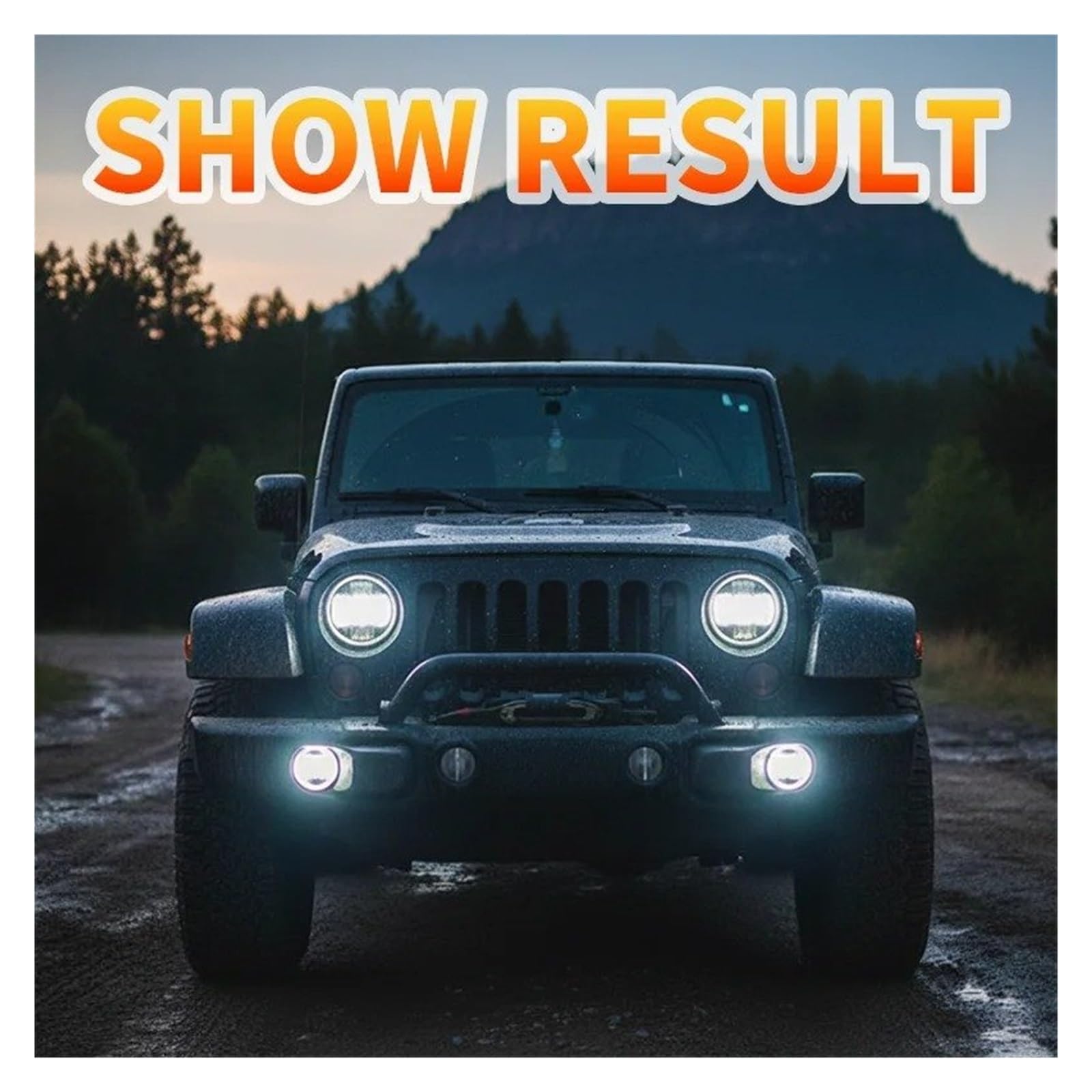 Inundacion spot Para Wrangler Para JK 2 Puertas 2007-2015 4 Pulgadas 30W LED Faro Antiniebla Con Halo Blanco DRL Angel Eyes(2 piezas)