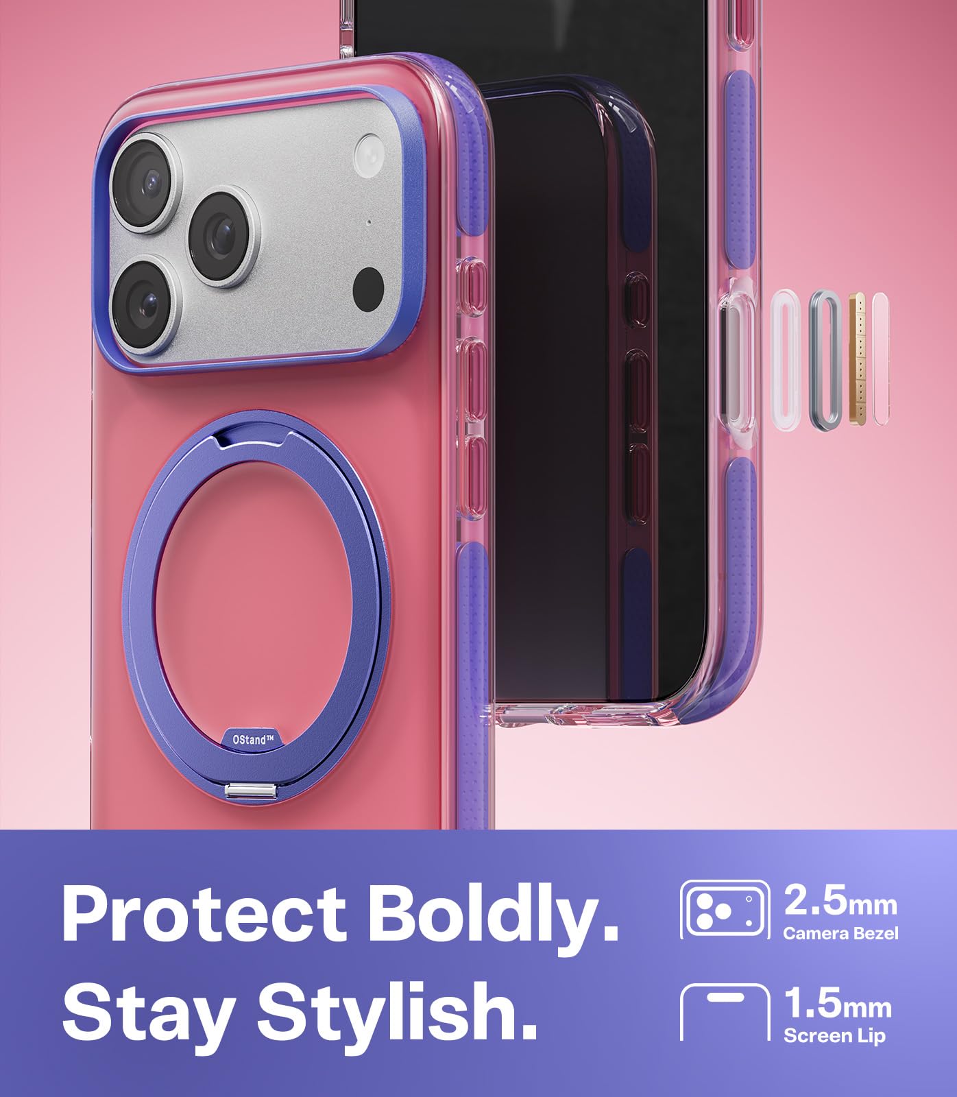 Amazon.com: TORRAS O3 Hue for iPhone 17 Pro Case,4X Military-Grade 