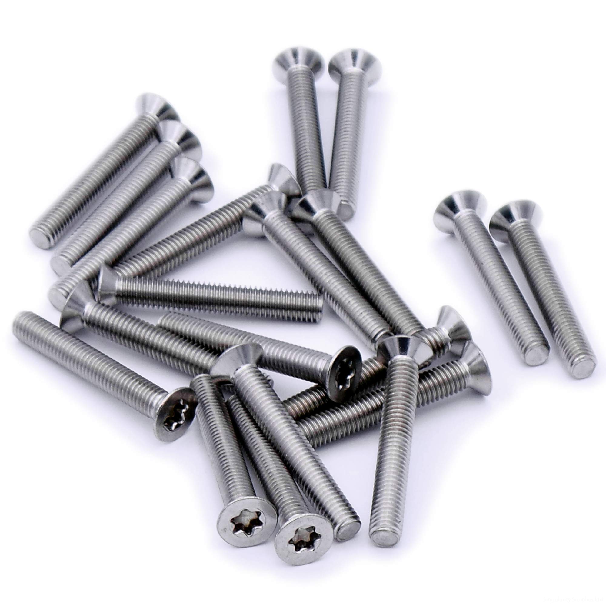 M5 (5mm x 20mm) TX Socket Countersunk Machine Screw (Bolt) - Stainless Steel (A2) (Pack of 20)