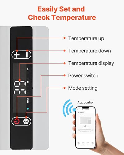 Miniatura 5 de VEVOR Refrigerador de coche de 12 voltios, refrigerador de coche de 31.7 cuartos de galón  30 L, enfriador eléctrico portátil con temperatura
