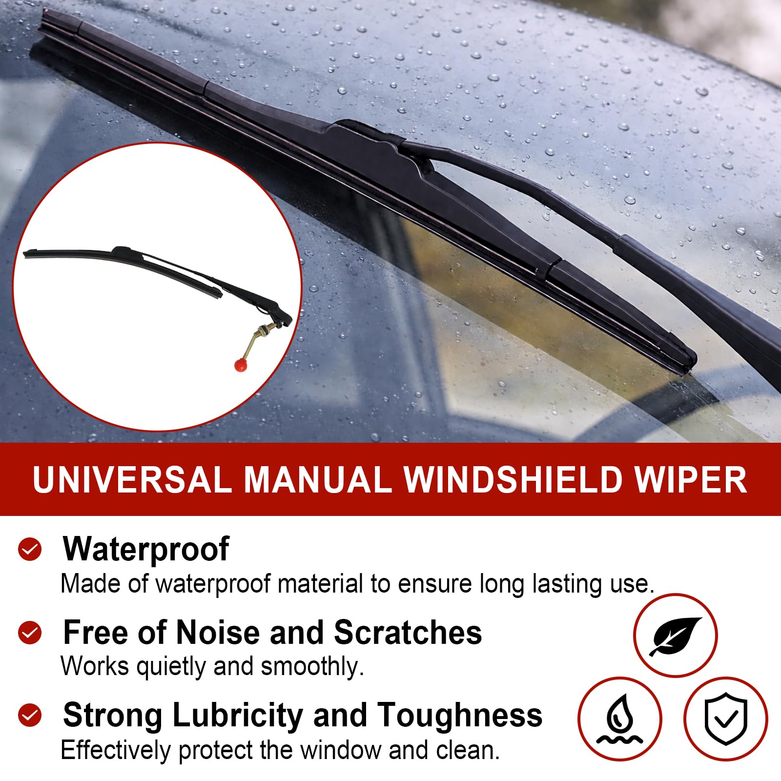 Amazon.com: UTV Windshield Wiper Kit – Universal Manual, 15.7