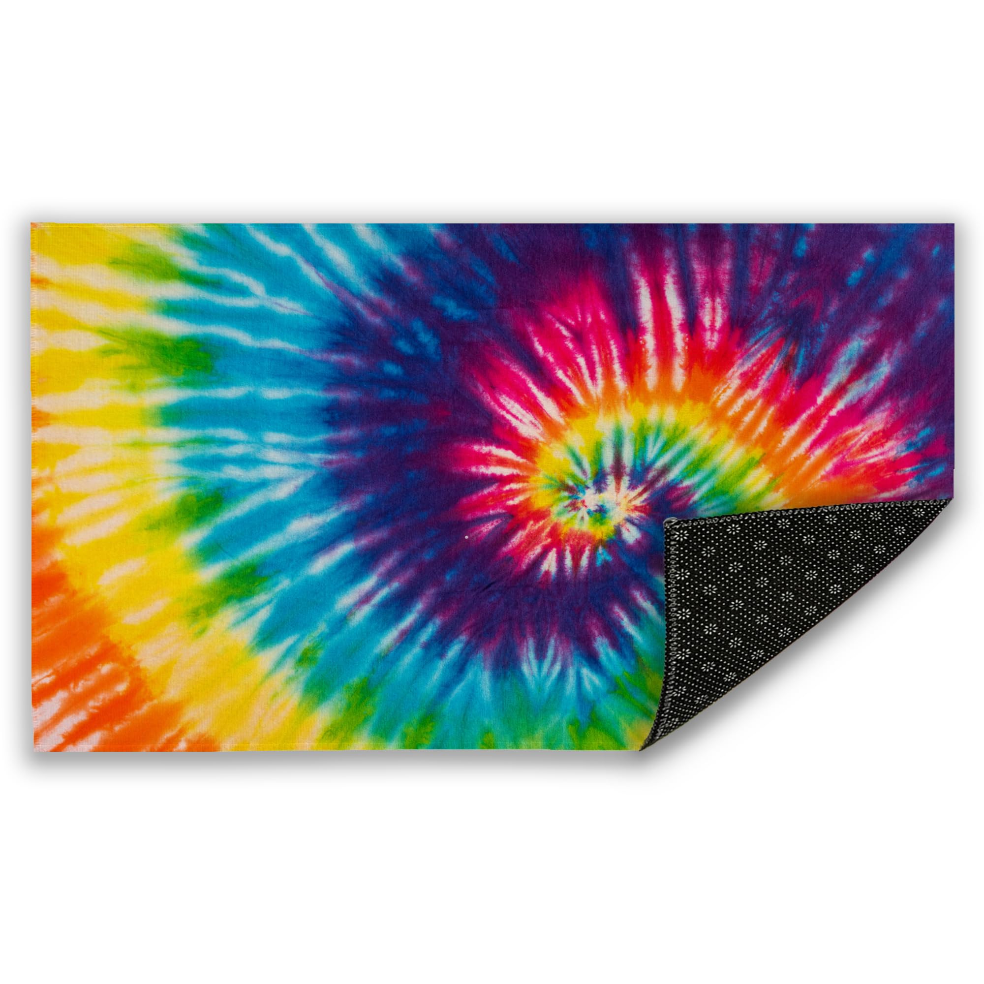 Abstract Swirl Tie Dye Door Mat, Indoor Outdoor Decor Patio Mats Entrance Door Mats Non-Slip Outside Inside Floor Mat Rugs for Home Decor 17x30 Inch，House Warming Gift