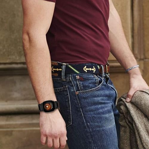 Miniatura 8 de Limque Correa de acero inoxidable compatible con Fitbit Versa 4  Fitbit Sense 2 para mujeres y hombres, pulseras de metal ajustables para reloj,