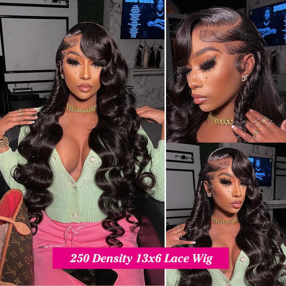 Amazon.com : ANNELBEL 24 Inch 250% Density HD Lace Front 