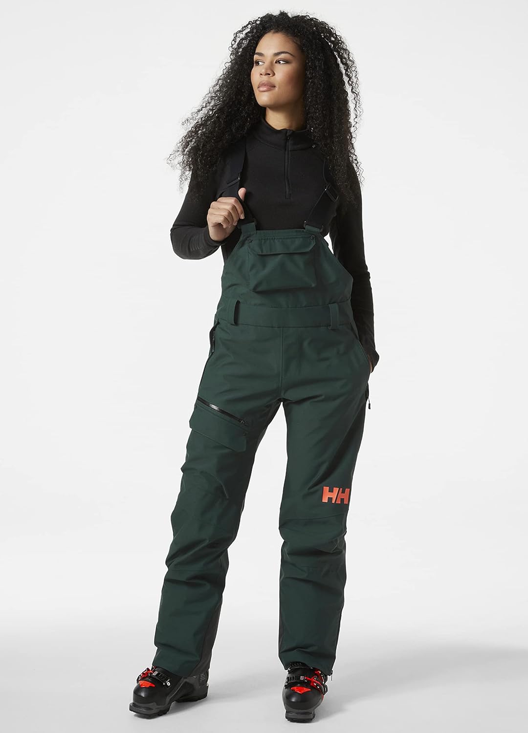 Helly-Hansen Powderqueen Bib Pant - Women's Snow Pant for Skiing, Waterproof, Insulated Winter Gear