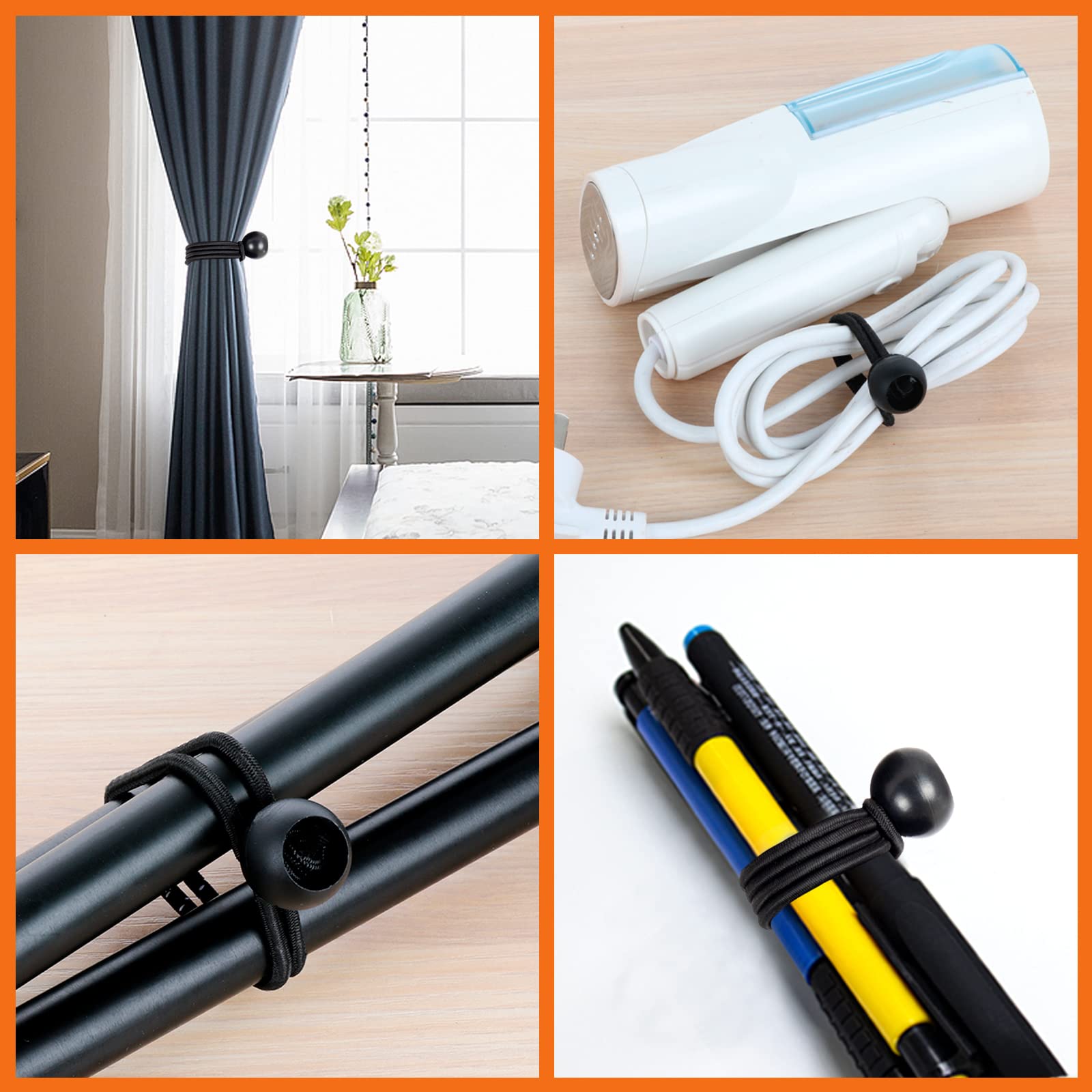 Akicderu Bungees with Ball, Rubber Tensioners with Ball, Tarpaulin Tensioners with Ball, Tent Rubbers, Expander Loops - Image 4