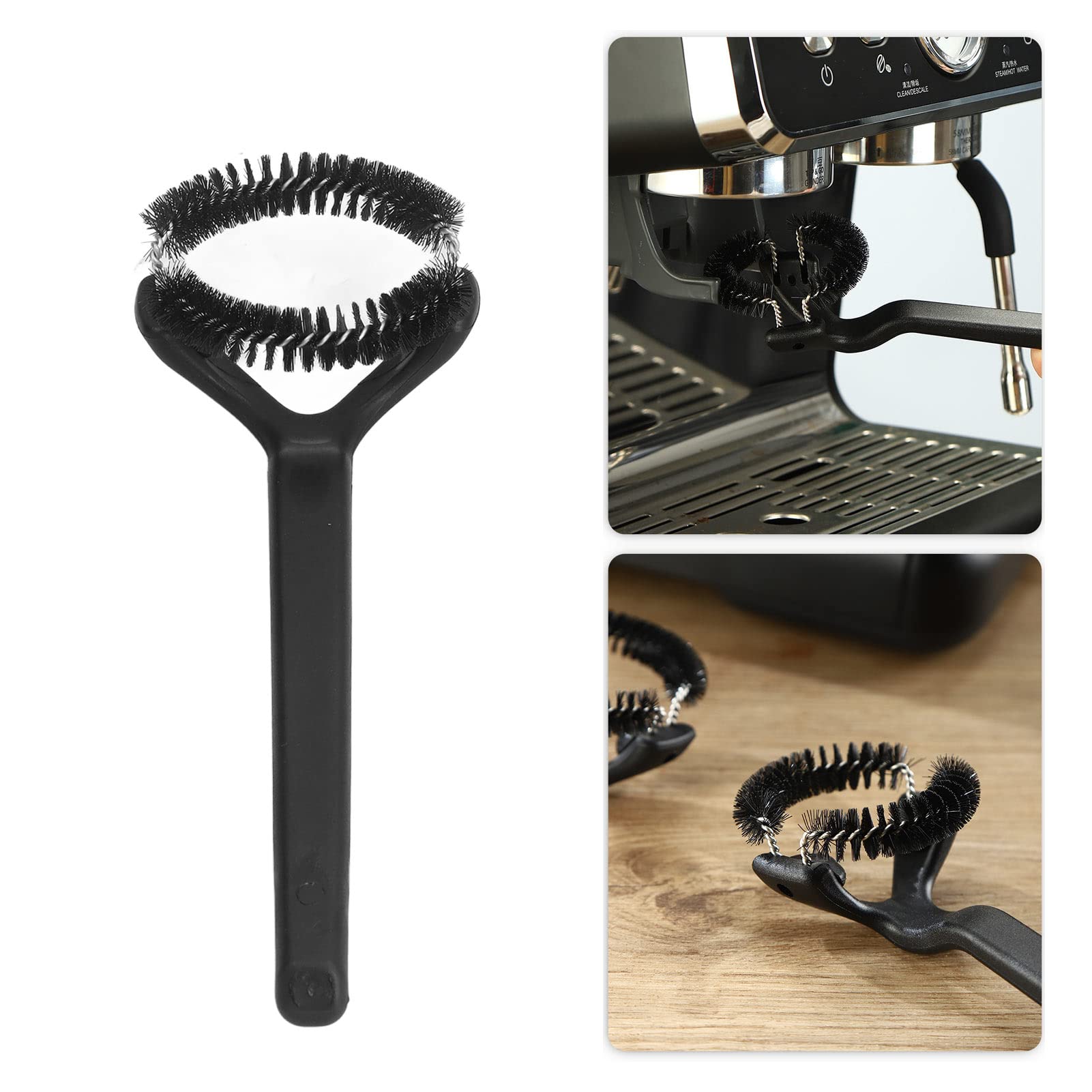 Brosse De Nettoyage Pour Machine à Café Expresso – Tête Ronde Détachable, Manche Court, 58mm, Idéale Barista - 9