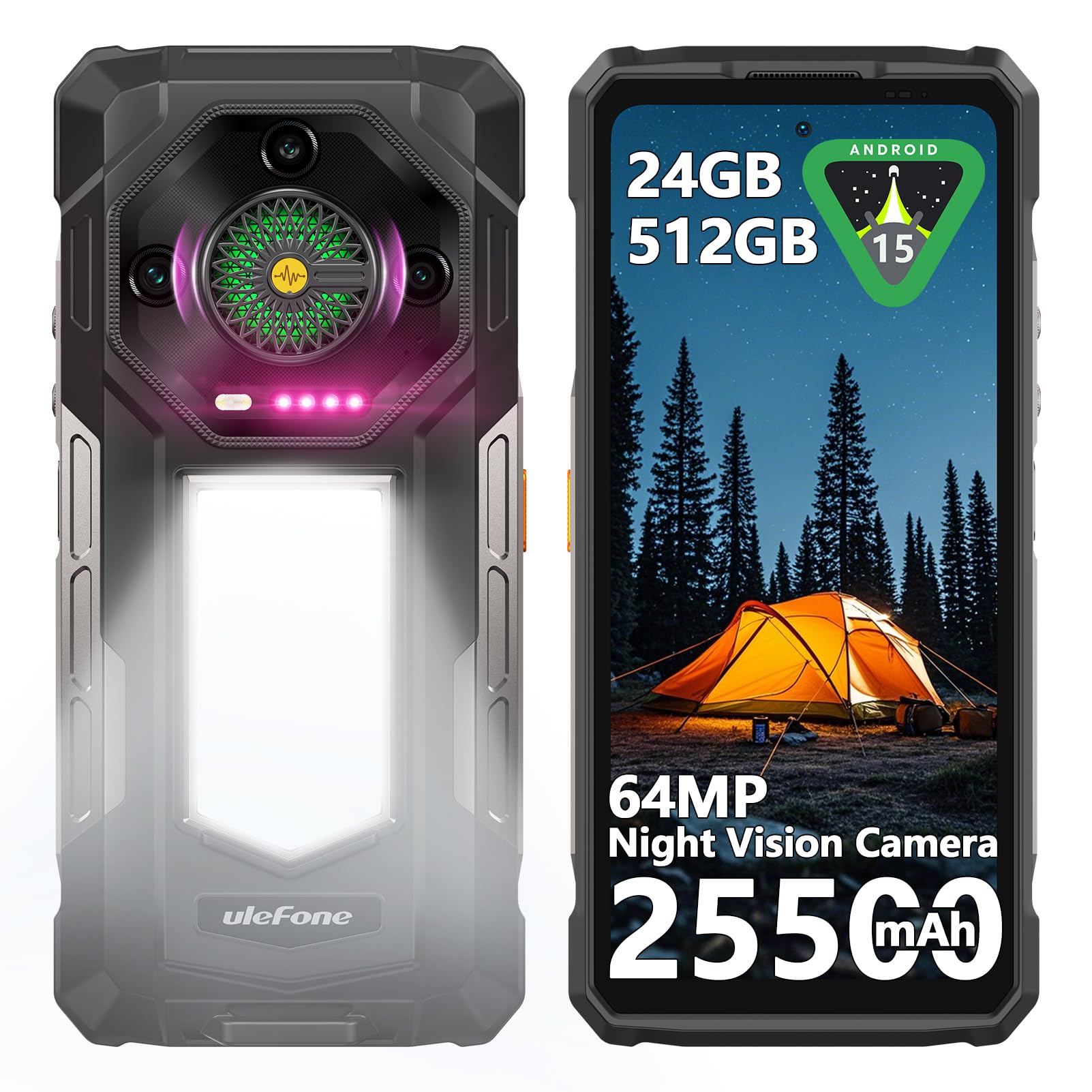 Amazon.com: Ulefone Armor 33 25500mAh Battery (66W) Rugged Phone