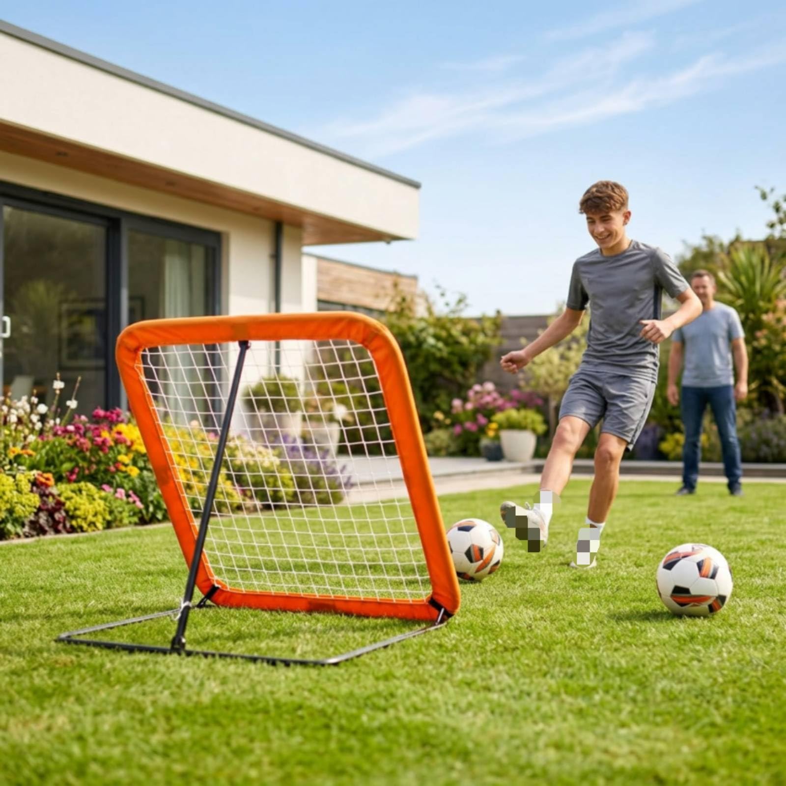 Red Fútbol Estable Fútbol con Ajustable para Futbolistas