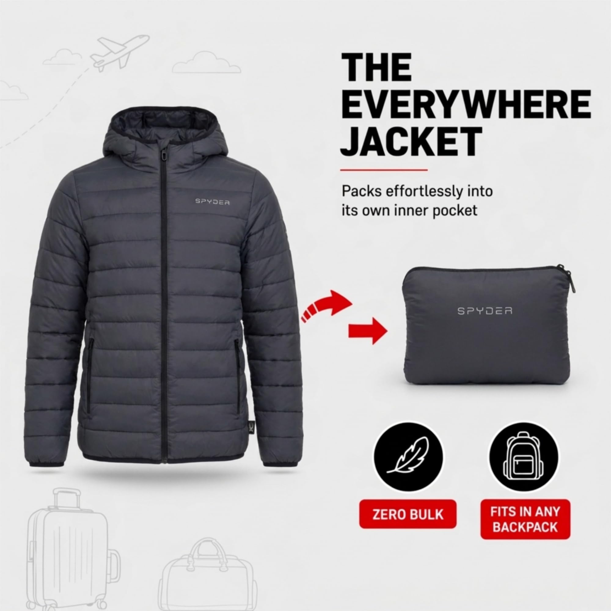 Spyder Jungen B Spyder Packble Jkt Puffer (1er Pack)