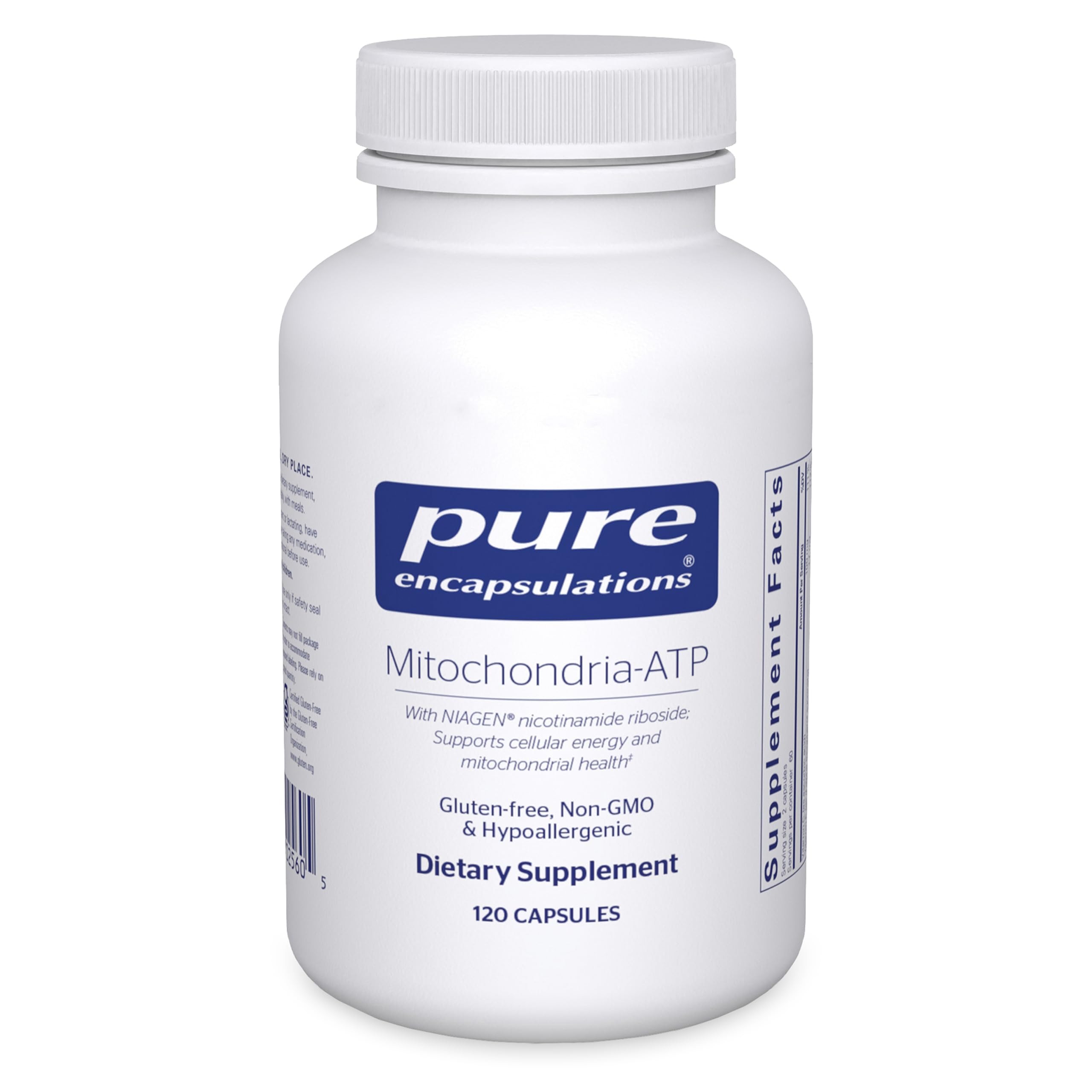 Mitochondria-ATP - Mitochondrial Support - ATP Production Aid* - with Vitamin C, Vitamin E & Thiamin - Antioxidant Support - 120 Capsules