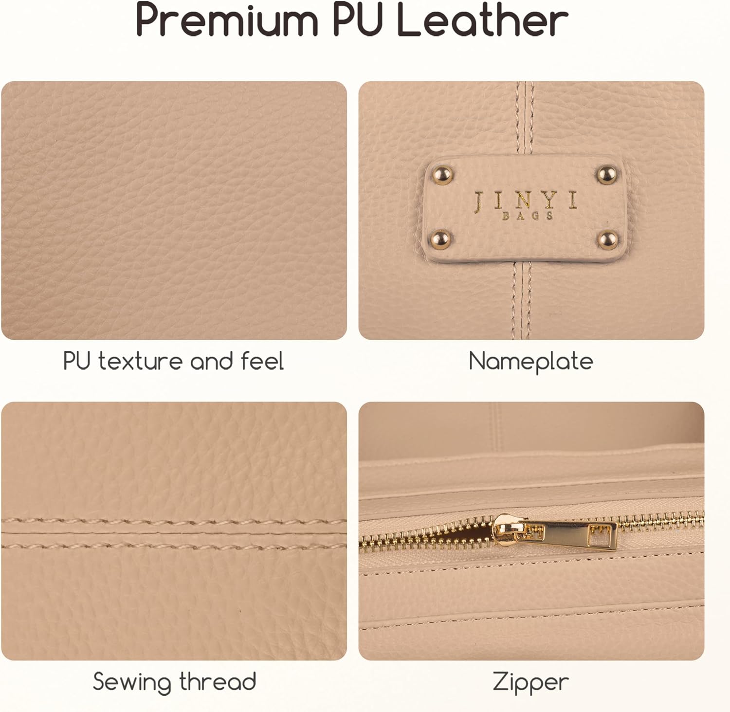 Tote Bag for Women, Large Capacity PU Leather Handbag/Shoulder Bag, Work Purse for Commuting, Shopping, Date & Class - Image 3