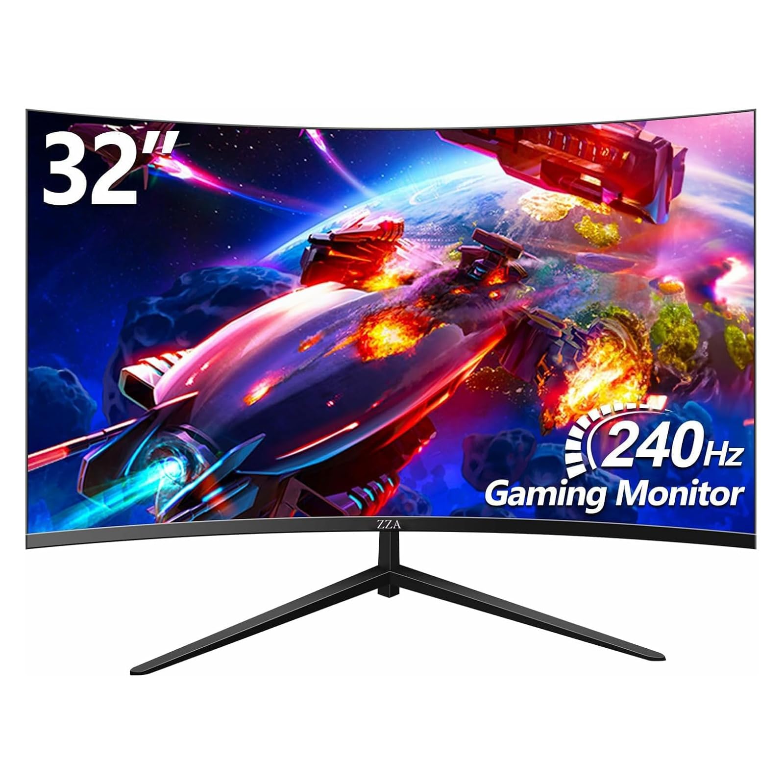 Amazon.com: ZZA 32 Inch Curved Gaming Monitor 240hz,1K 1080P