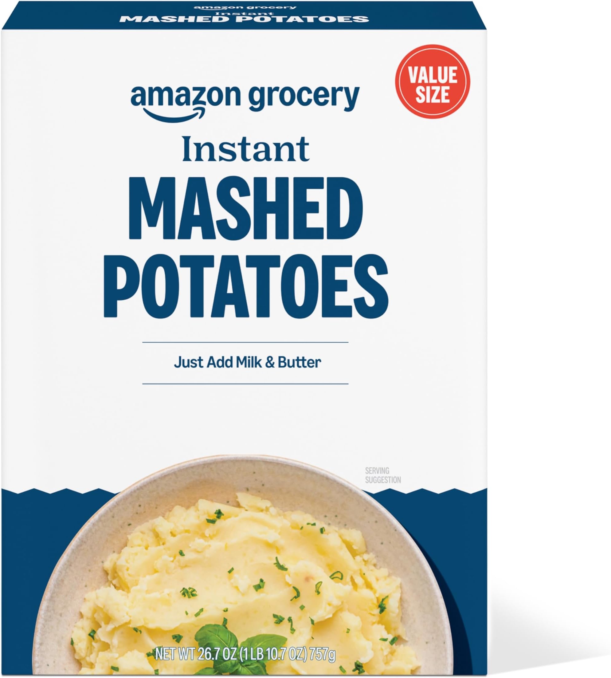 Amazon Grocery, Instant Mashed Potatoes, 26.7 Oz