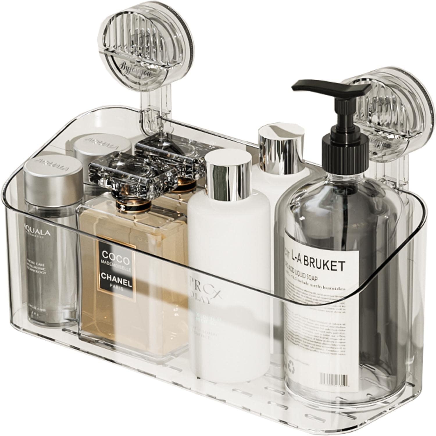 DOHV Light Luxury Style Glacier Pattern Suction Cup Shelf