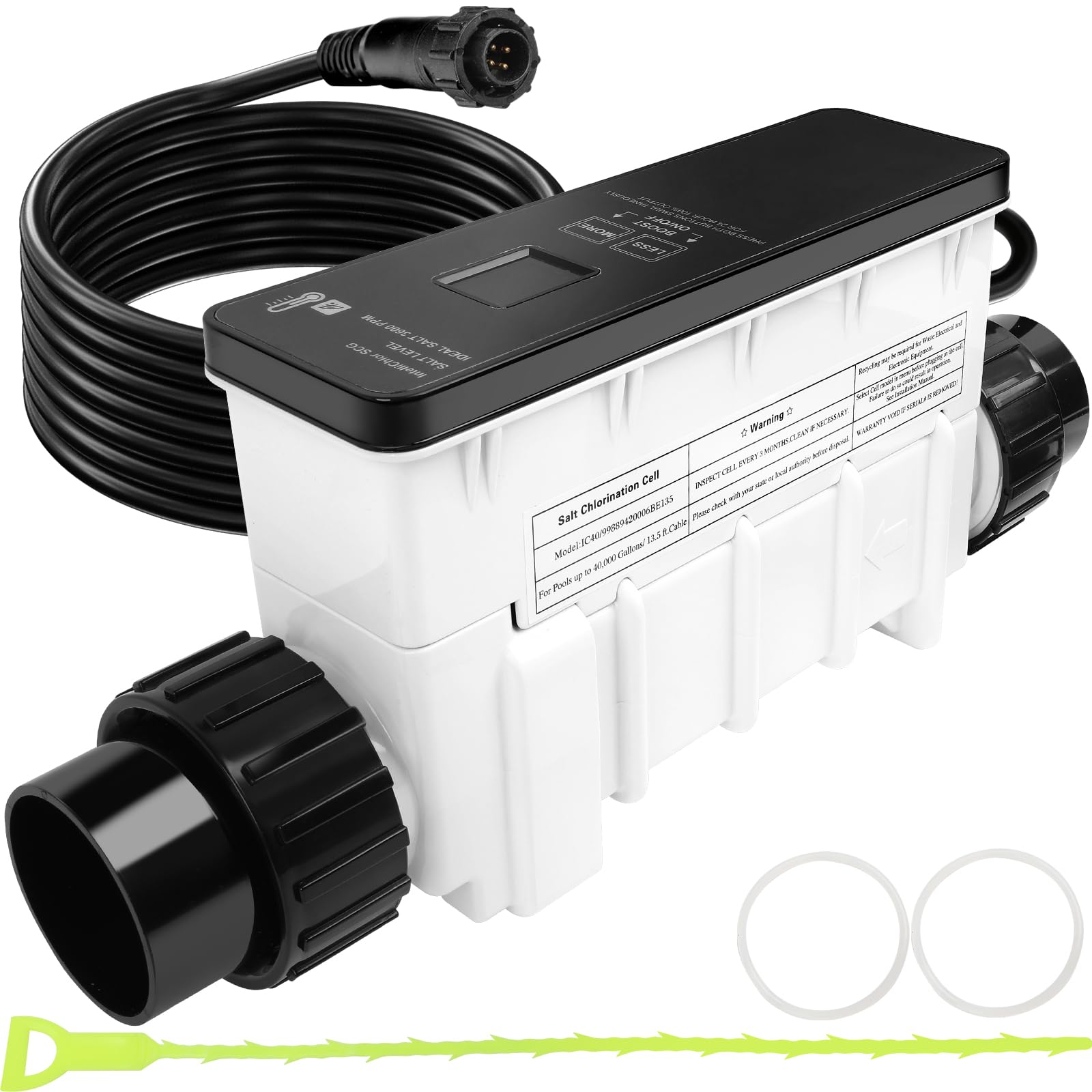 Photo 1 of 520555 Salt Water Pool Chlorinator System Compatible with Pentair IC40 Salt Chlorine Generator. Salt Chlorine Generator Systems up to 40000 gallons Swimming Pools EC-520555