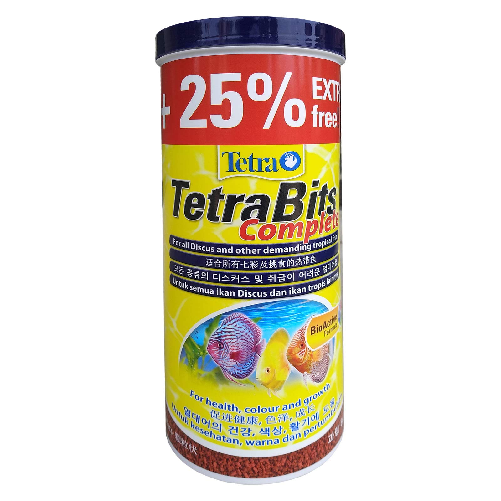 Tetra Bits Complete Fish Food Granule For All Life Stages Growth And Health 375G / 1250Ml