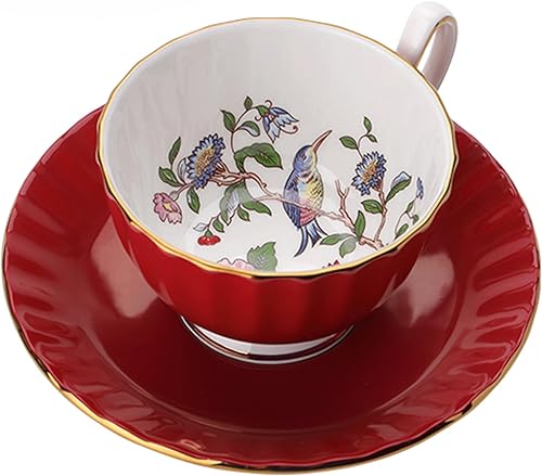 Aynsley Pembroke Glaze Oban 2-Piece Fine Bone China Teacup & Saucer - 6oz (180ml