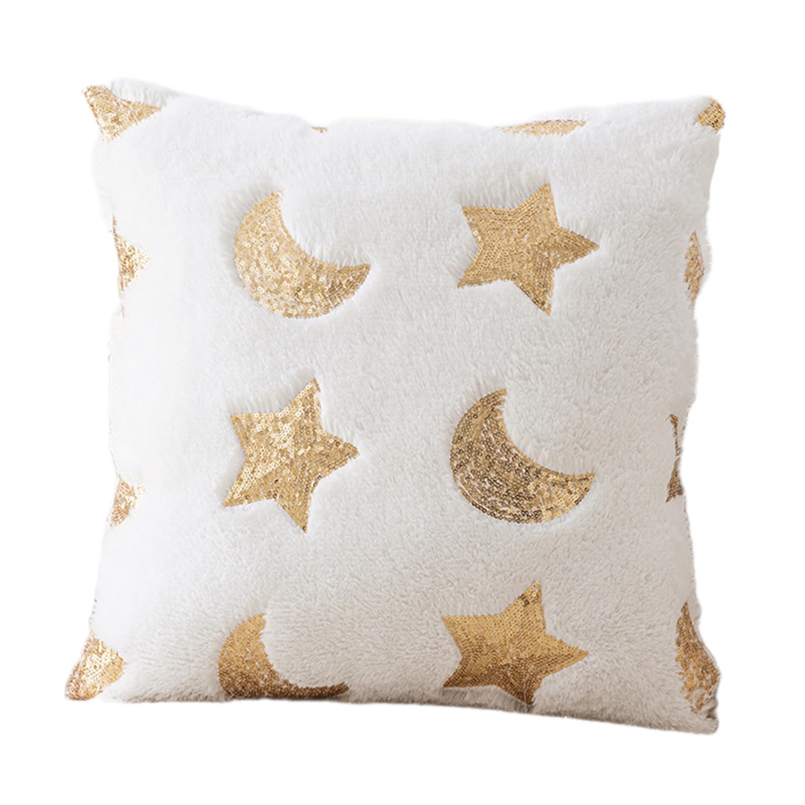 Buxuaaaa I Star Night Plushes Cushions Covers Adds Warmth To Living Room Or Bedroom 450X450mm Machine Washable Pillowcase Plushes Cushions Covers