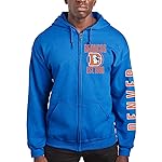 Junk Food Clothing x NFL - Denver Broncos - MVP Zip Hoodie - Unisex Adult Full Zip Hooded Sweatshirt for Men and Women - Size Large