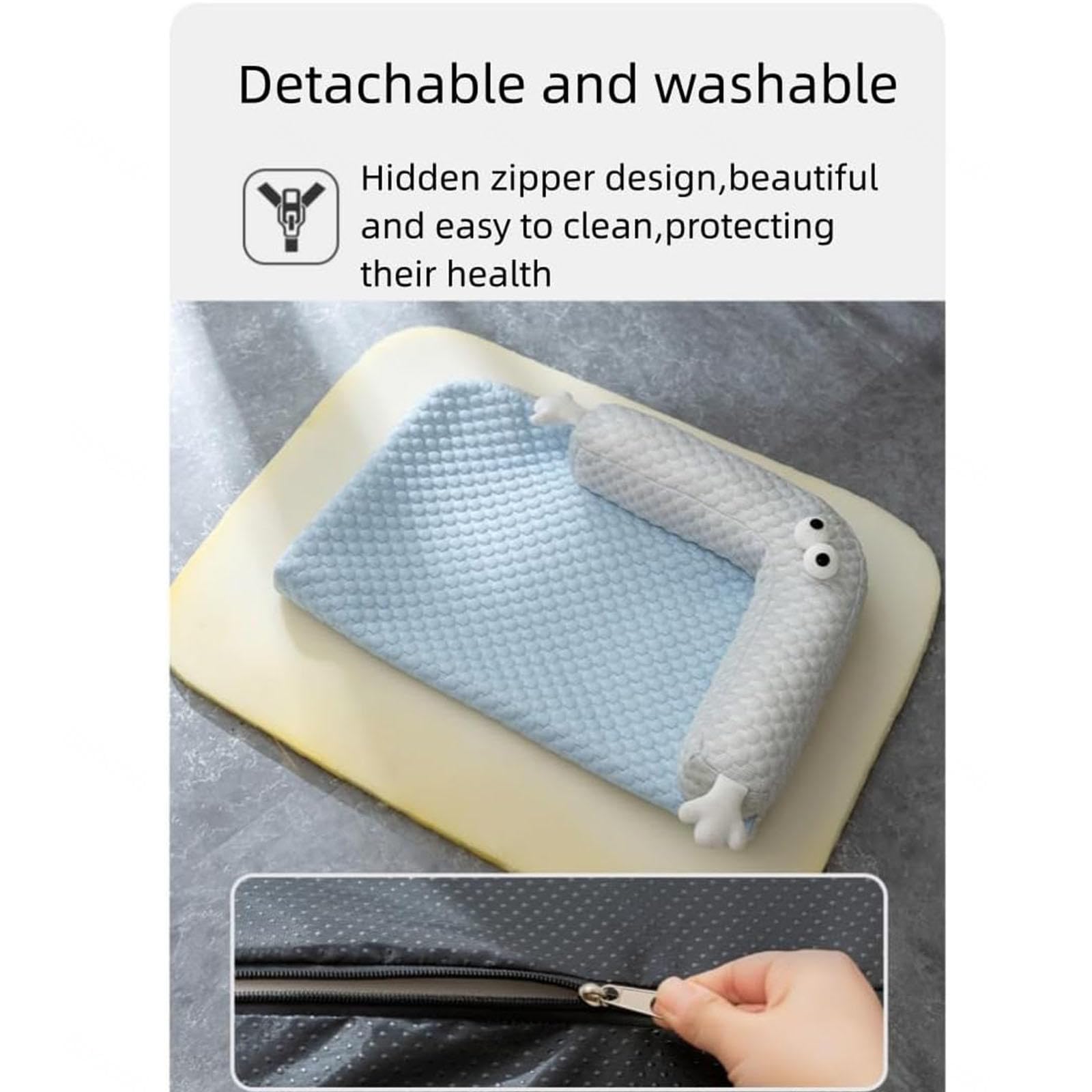 Tappetino Refrigerante per Cani Morbida Lavabile,Bordi Rialzati,Fondo Antiscivolo Refrigerante per Cani per L'Estate per Il Raffreddamento degli Animali,Yellow-XL
