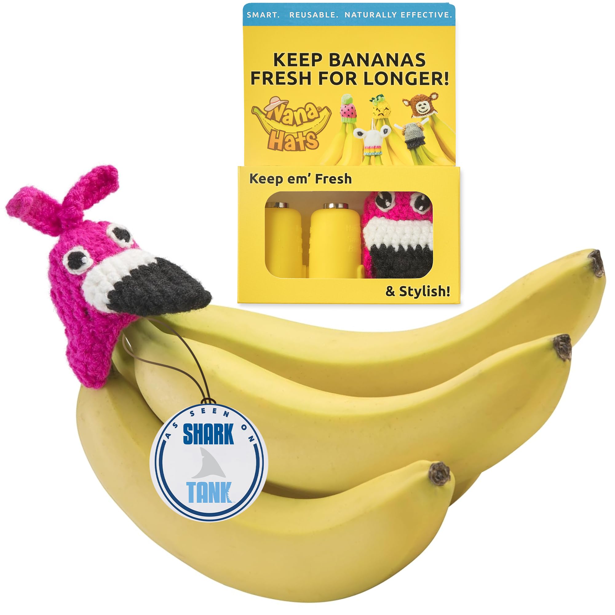 NANA HATS Banana Keeper for Freshness, Banana Cap & Covers, Organic Bananas Storage Solution, Keep Bananas Fresh Longer, Silicone Protector Case for Lunch Box or Kitchen Use,Pirate-image-38