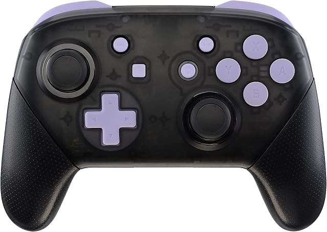 eXtremeRate Light Violet Repair ABXY D-pad ZR ZL L R Keys for Nintendo Switch Pro Controller, DIY Replacement Full Set Buttons with Tools for Nintendo Switch Pro - Controller NOT Included