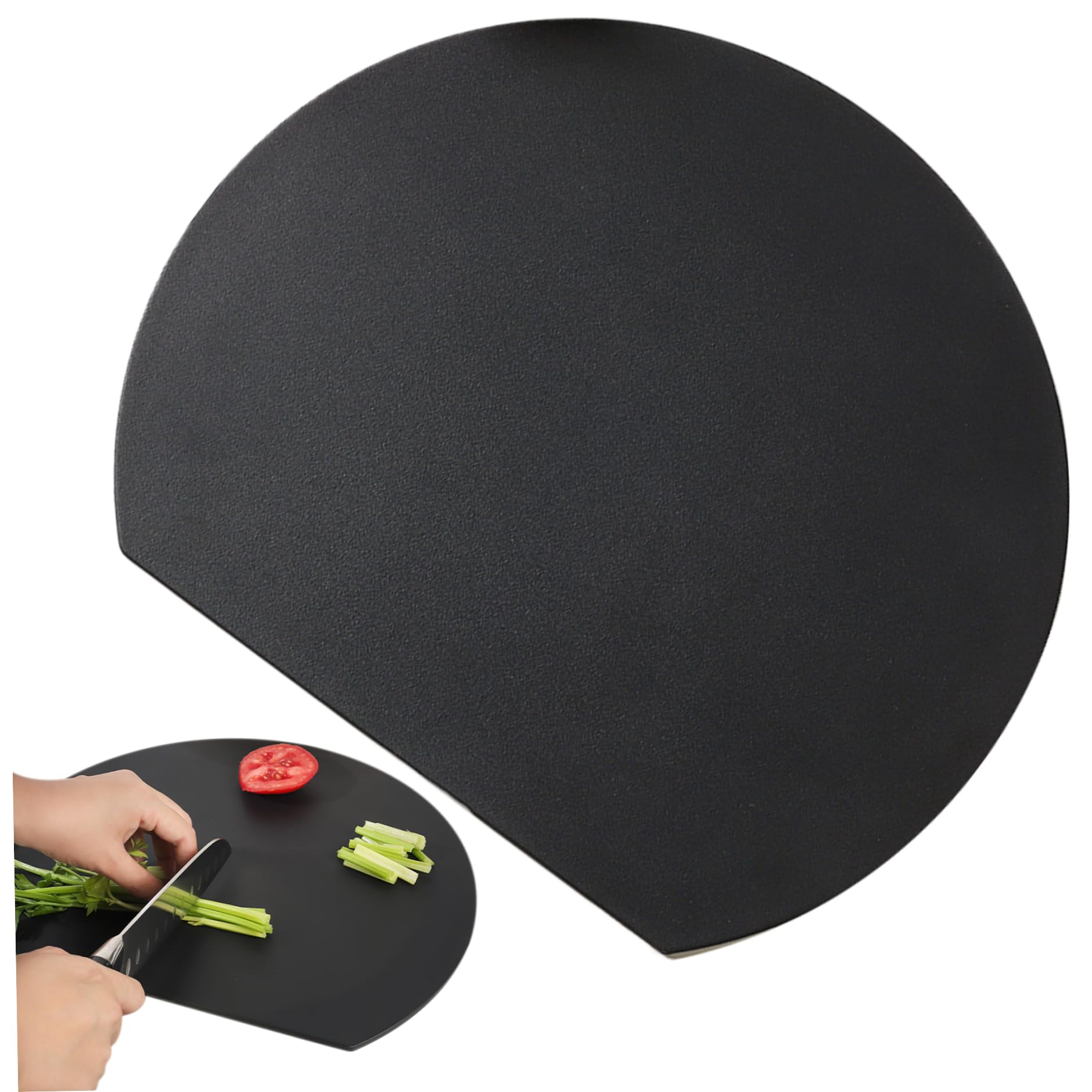 Tabla de cortar de TPU de doble cara y alta resistencia térmica, diseño en D