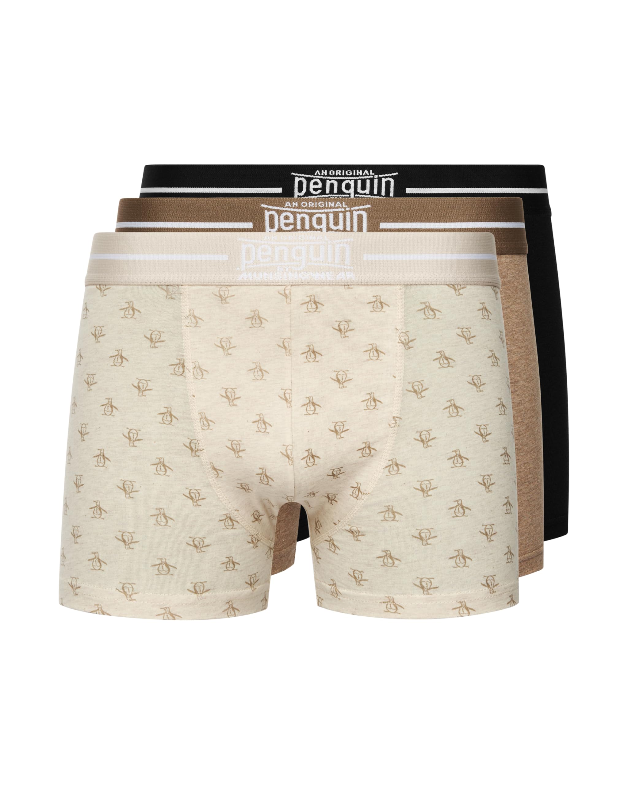Original Penguin Mens 3 Pack Boxer Shorts Underwear Underpants Trunks Multipack Boxers(S/3pack-MUXPE1406)