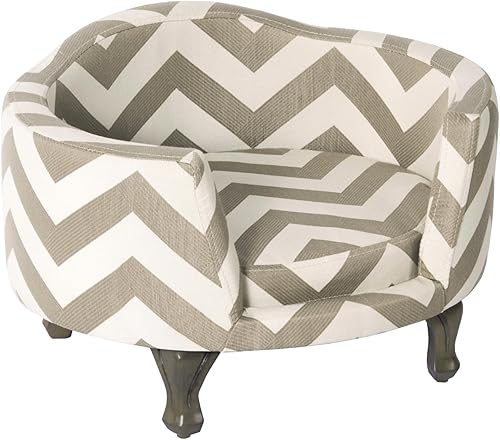 Miniatura 10 de HomePop Decoración del hogar  Cama curvada tapizada para mascotas  Camas y muebles de lujo para gatos y perros  Cama redonda para mascotas creada