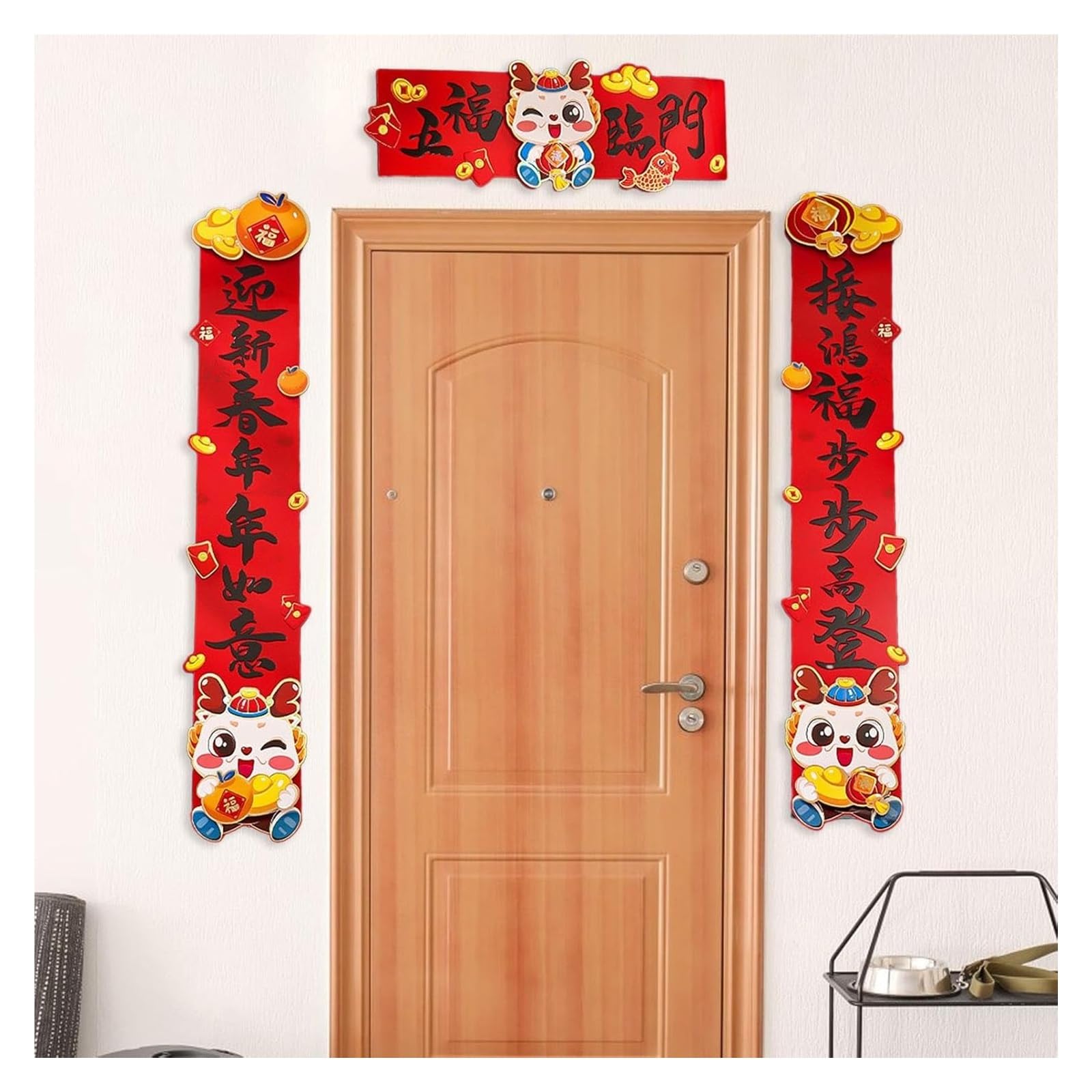 Coplas del Festival de Primavera, Decoraciones de Año Nuevo Chino Decoración del Año Nuevo Chino Coplas del Festival de Primavera, Coplas del Festival de Primavera, Coplas de Año Nuevo, for decoración