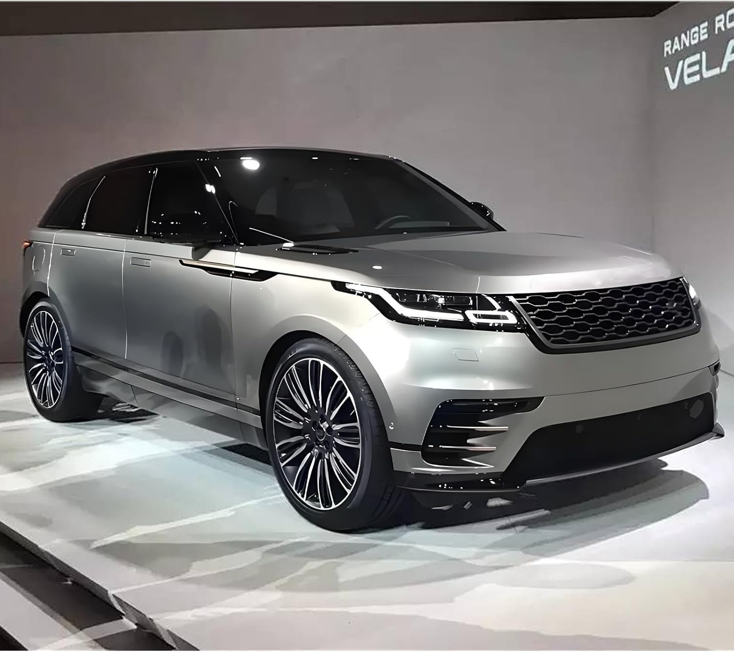 Front Side Air Hood Vent Trims Cover Fits for Range Rover Velar 2018 2019 2020 2021 2022 2023 2024 2025 (4PCS Golden Black)
