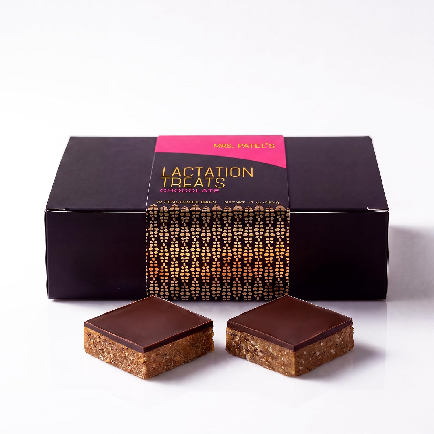 Mrs. Patel's Lactation Treats, Chocolate, 24 Bars image 2