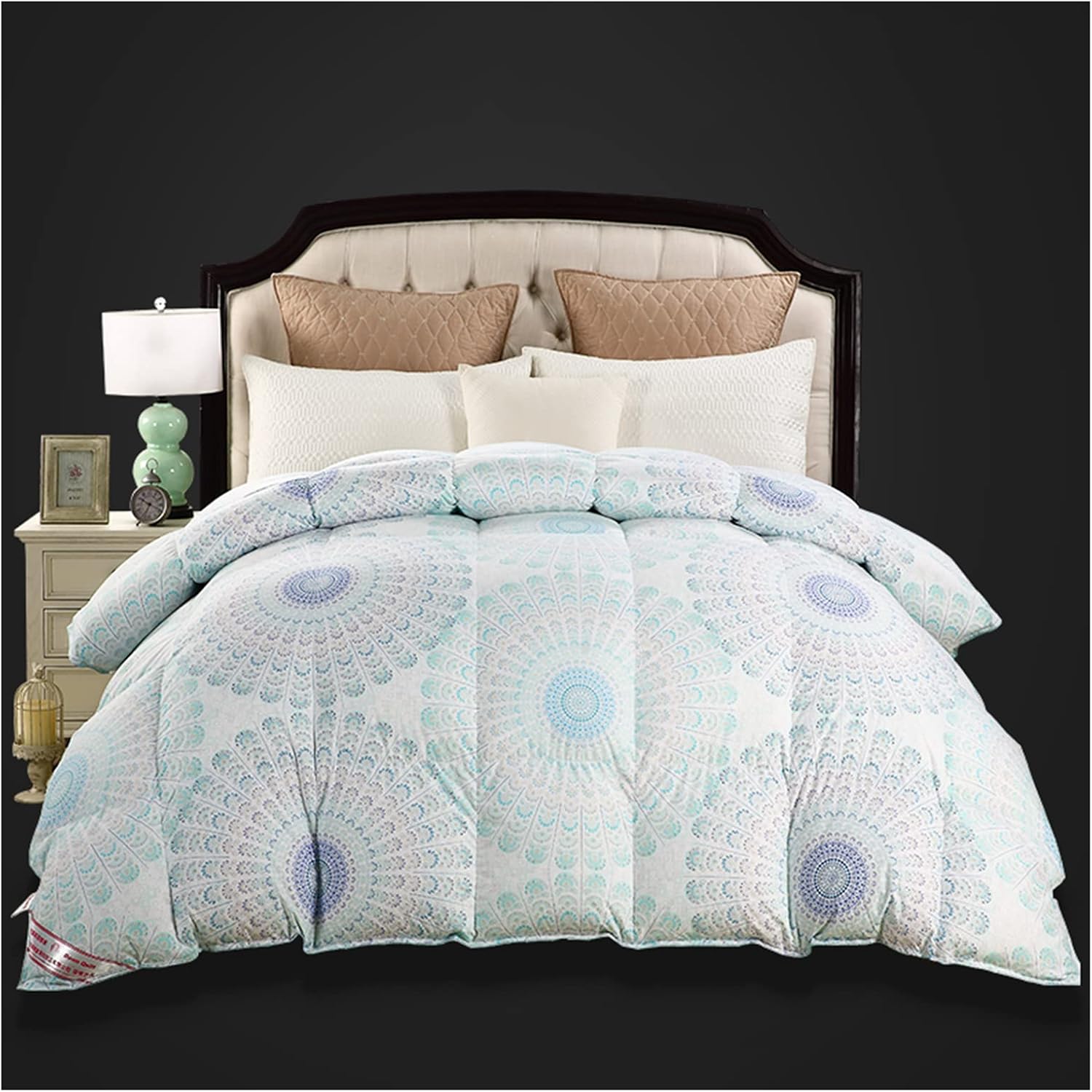 FEATHER QUILT ライトブルー 羽毛キルト 羽毛肌掛ケ布団 FEATHER QUILT