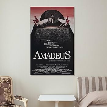Amazon.co.jp: アマデウス 映画ポスター Amadeus プリント キャンバス