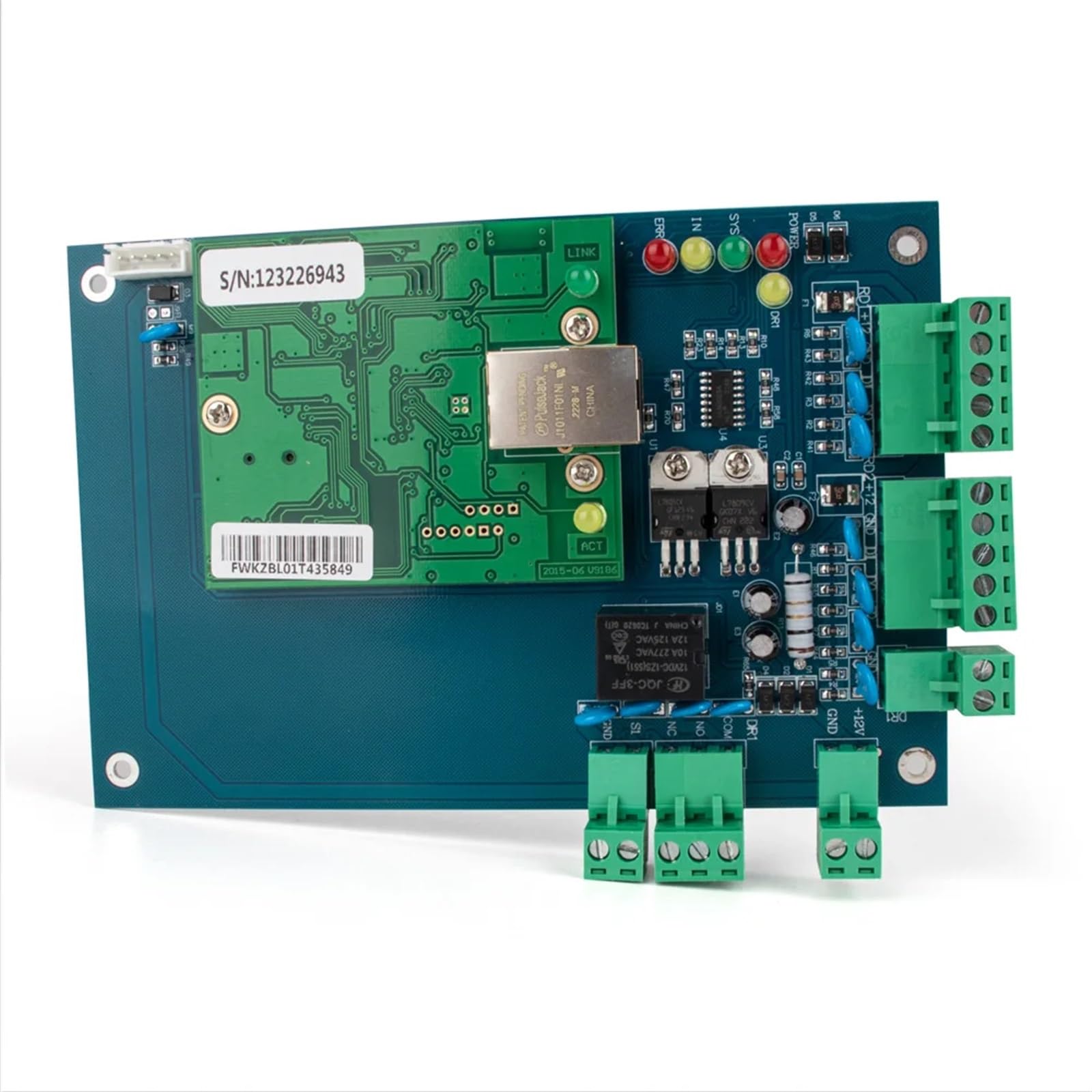 Pannello di controllo accesso alla porta rete IP Wiegand 26 for il alle soluzioni sicurezza con software, Hardware per il controllo degli accessi(ACB-002)