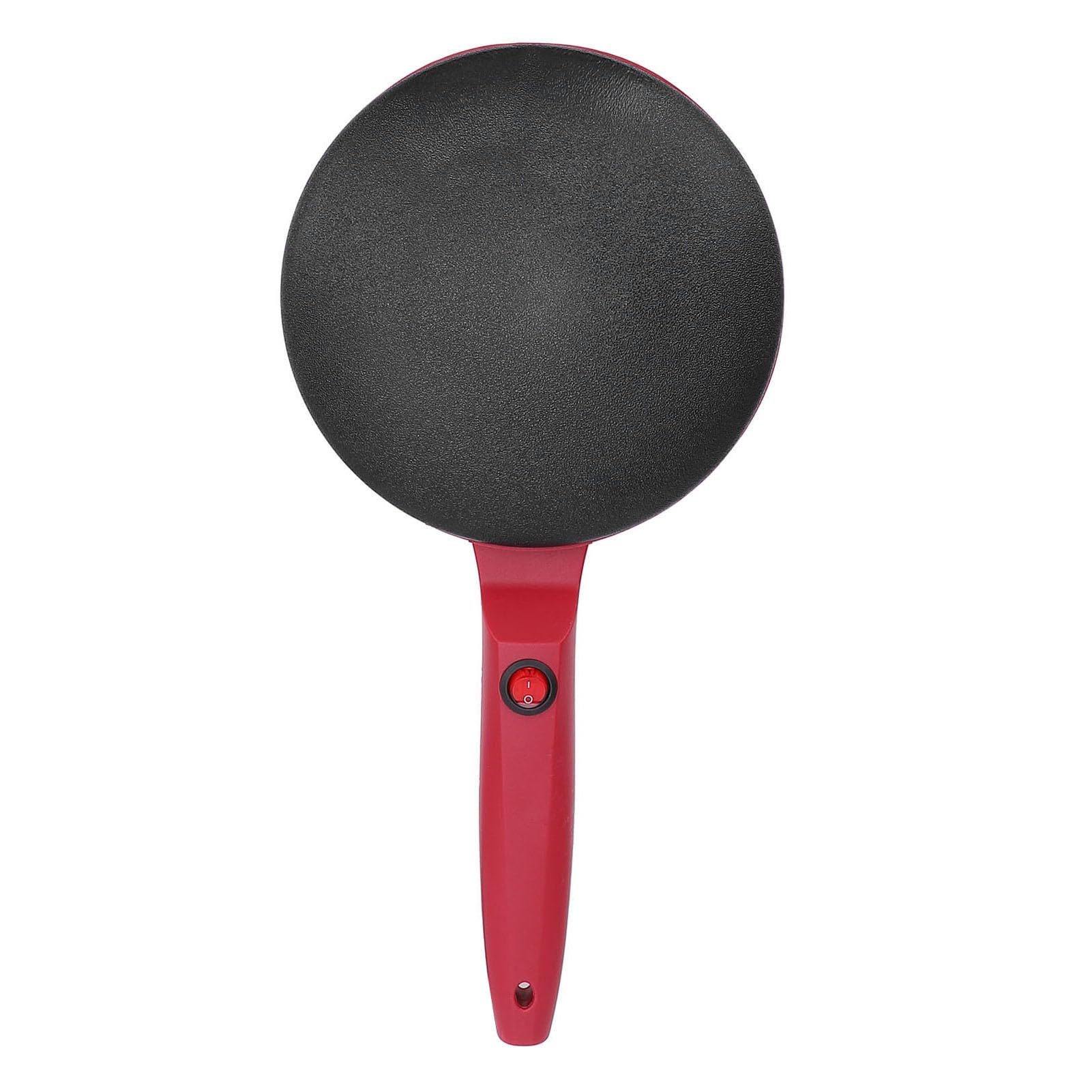 Electric Crepe Maker Non Stick Pancake Machine Auto Temperature Control for Home Kitchen (red 2)