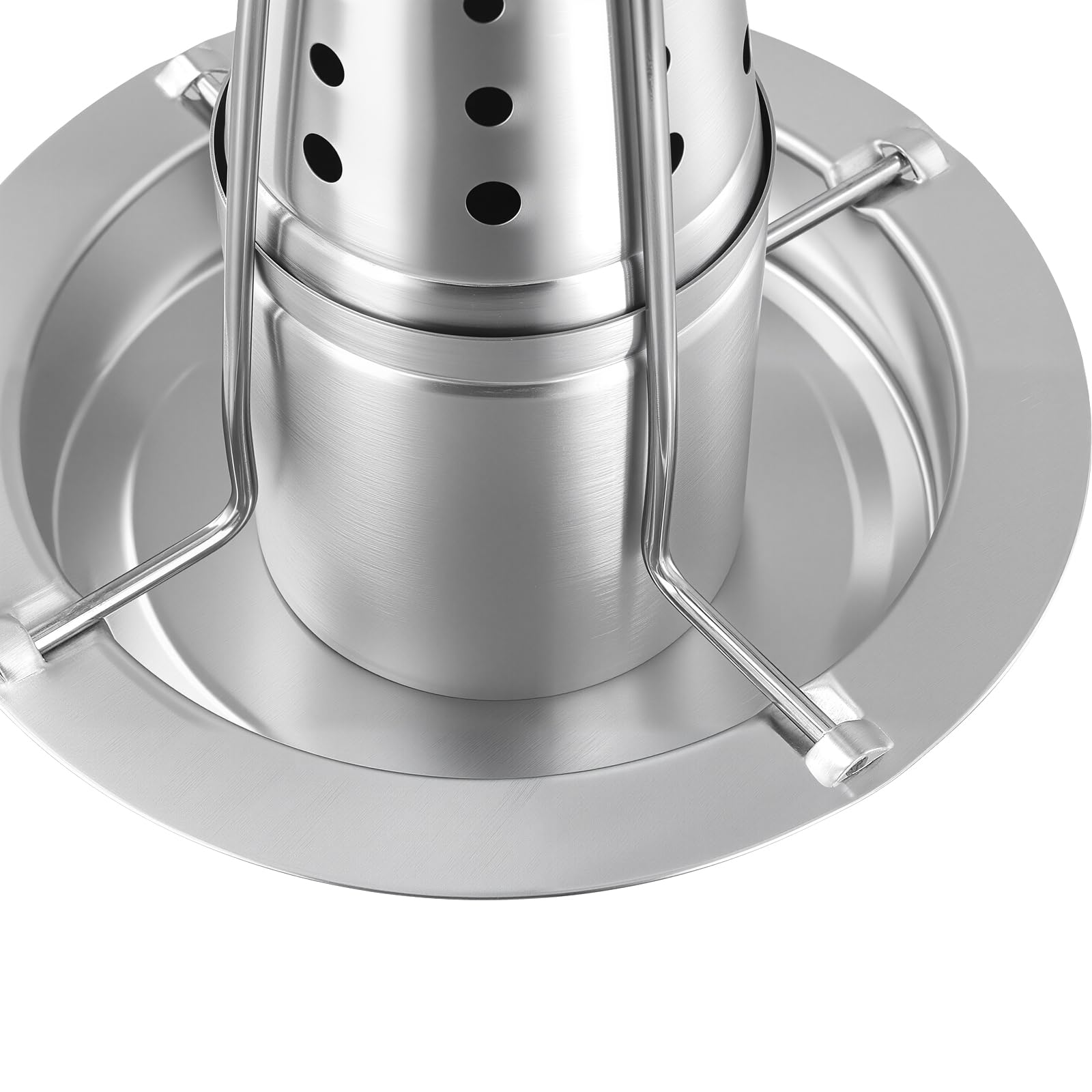 2 Stück Edelstahl Hähnchen Ständer, Bräter Huhn Halterung Vertikal Hähnchen Ständer Grill, Hähnchengriller, Hähnchenbräter Grill, Hähnchenbräter für Hausgrill, 17.5 x 24 cm