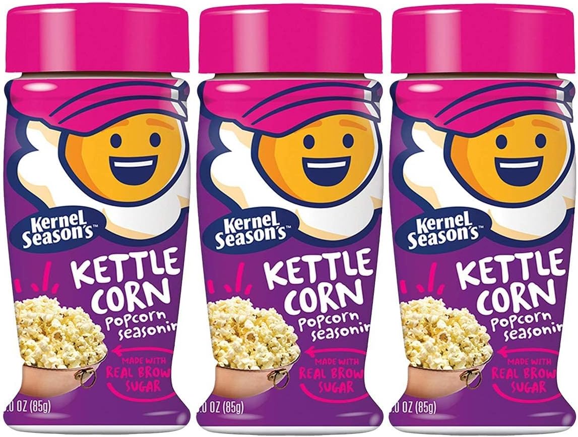 Popcorn Seasoning, Kettle Corn 2.85 Ounce - Pack of 3