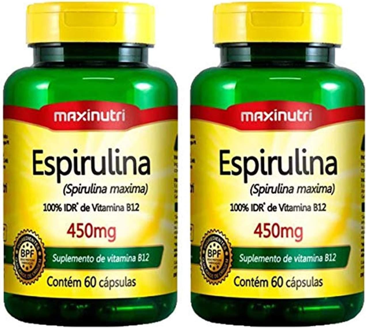 Espirulina 2 unidades de 60 Cápsulas Maxinutri