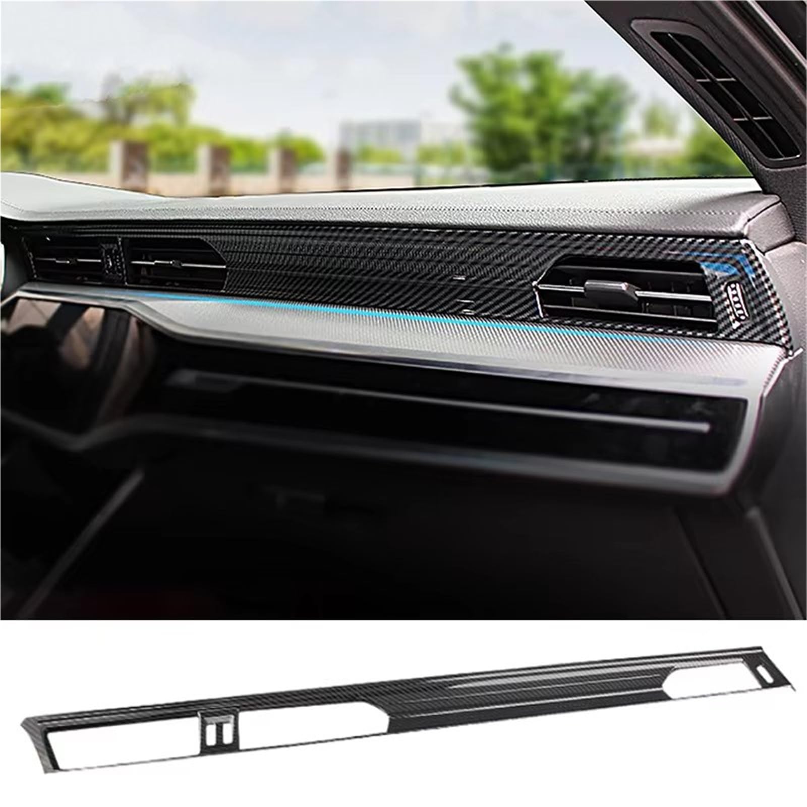 Cambio Pannello Telaio Copertura Pannell Per A6 Per C8 Per A7 Per A8 2019-2022 Accessori Auto Console Centrale Bocchetta Aria Condizionata Pannello Rivestimento Fibra Carbonio