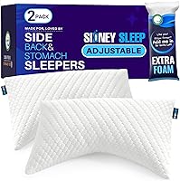 Vista 19 de Sidney Sleep Almohada para personas que duermen de lado y de espalda, comodidad para el dolor de cuello y hombros, relleno de espuma viscoelástica