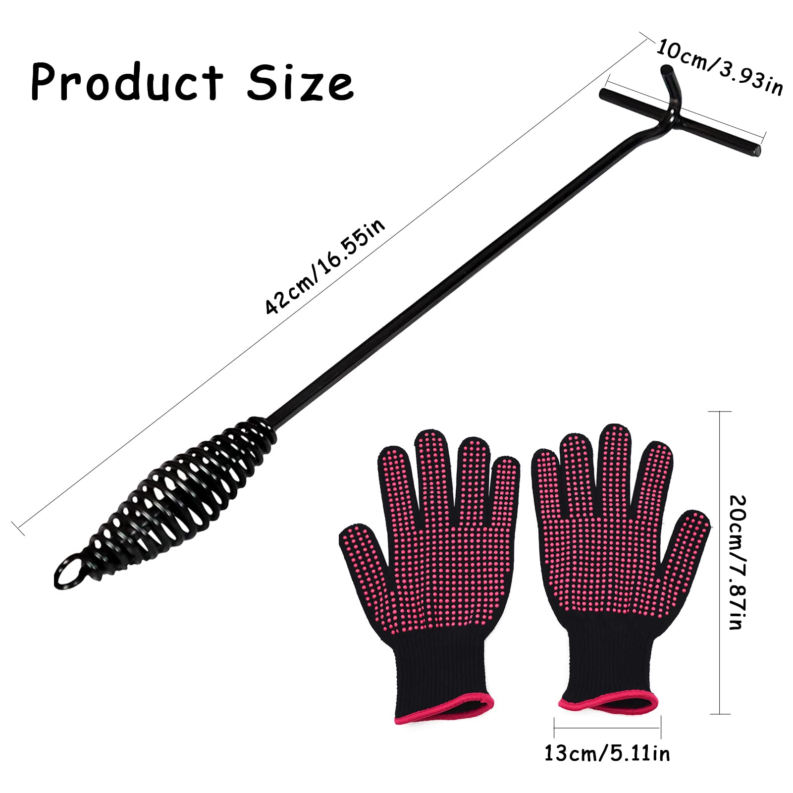 Sollevatore Per Dutch Oven - Griglia E Guanti Per Campeggio - 42 Cm In Ghisa - Per Pentole Da Fuoco