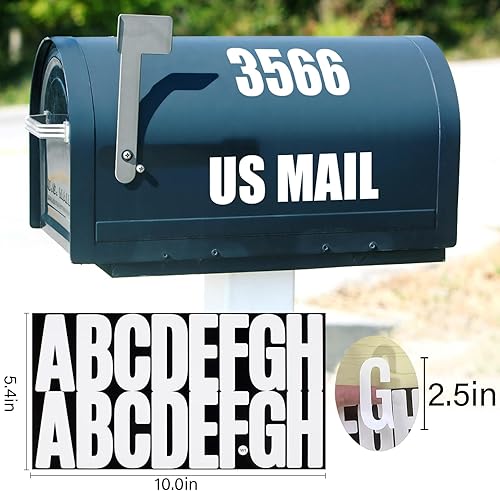 Vista 289 de Calcomanías de letras, 300 piezas, 30 hojas, vinilo autoadhesivo, impermeable, números de buzón, alfabeto para buzón, ventana, puerta, letrero, Negro