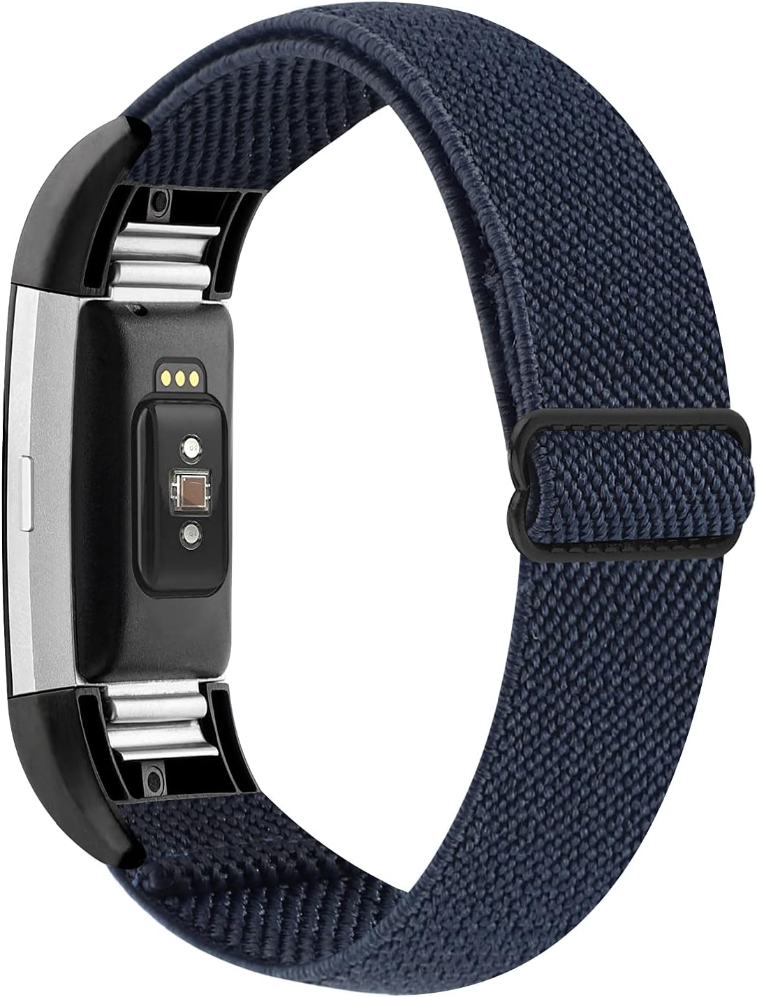 YONWORTH Adjustable Elastic Watch Band Compatible with Fitbit Charge 2 Bands, Stretchy Nylon Loop Strap Soft Wrist Bands Bracelet Sport Replacement for Women Men (Twill Light Ming Blue) : Electronics